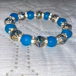 BEADED TEAL BRACELET!!!
